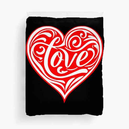 Tribal Love Heart LIKE US ON FACEBOOK # Duvet Covers