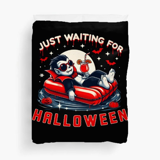 Just Waiting For Halloween Relax Summer Vampire Duvet Covers
