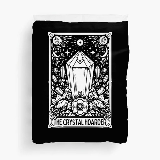 Crystal Hoarder Tarot Card Duvet Covers