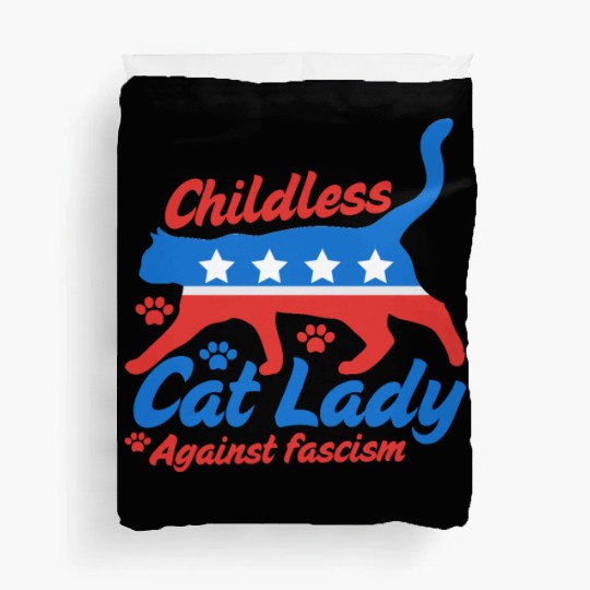Childless cat Lady 2024 election campaign Duvet Covers