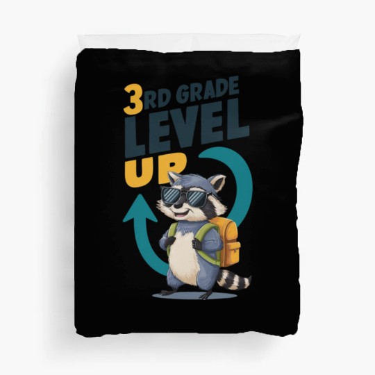 3RD Grade Level Up Back To School Design Duvet Covers