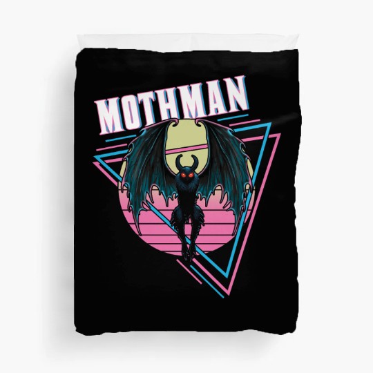 Mothman Retro Vintage Monster Creepy Cryptid Duvet Covers