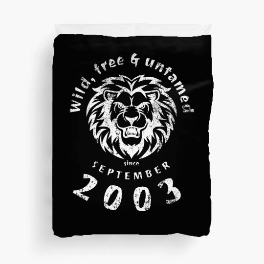 21st birthday Wild, free & untamed since 09/2003 Duvet Covers