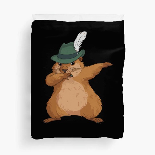 Groundhog Marmot for a Marmot lover groundhog fan Duvet Covers