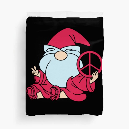 Peace Gnome Gnomes Dwarves Duvet Covers