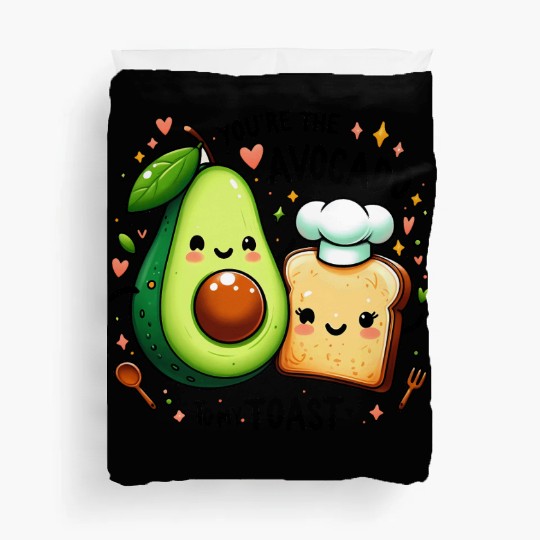 Happy Avocado Toast - Cute and Funny Duvet Covers