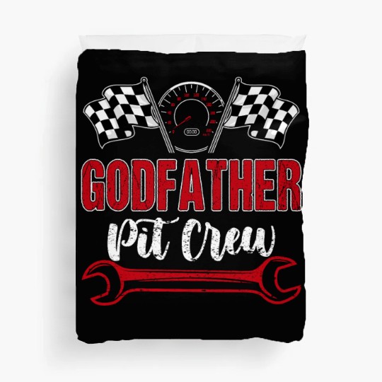 Godfather Pit Crew Birthday Racing Car Duvet Covers