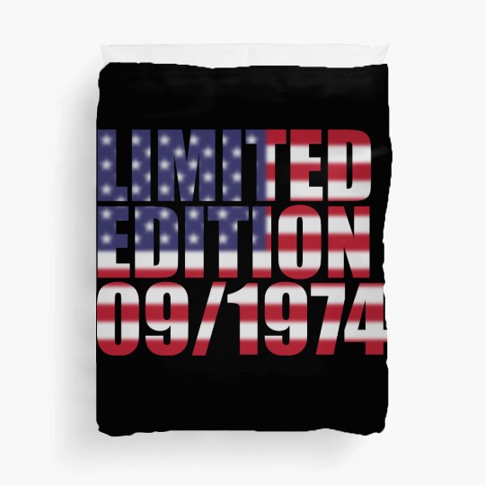 50th birthday Limited Edition USA 09/1974 Duvet Covers