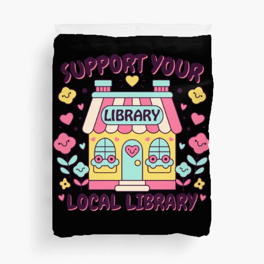 Support Your Local Library Duvet Covers