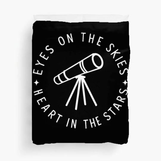 Amateur Astronomers Eyes On The Skies Duvet Covers
