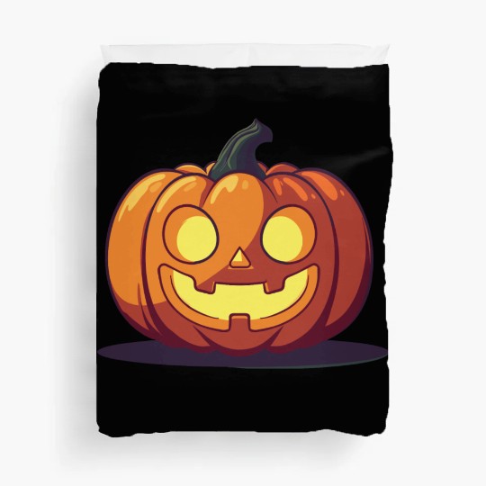 Happy Jack-o'-Lantern Pumpkin Duvet Covers