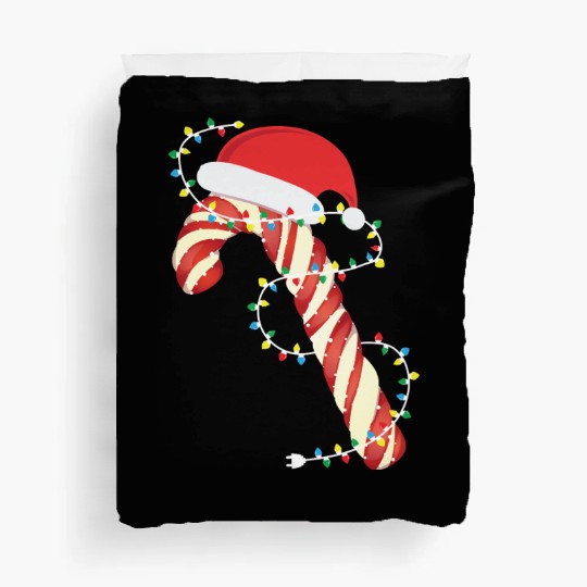 Christmas Candy Cane Santa Xmas Kids Toddler Youth Duvet Covers