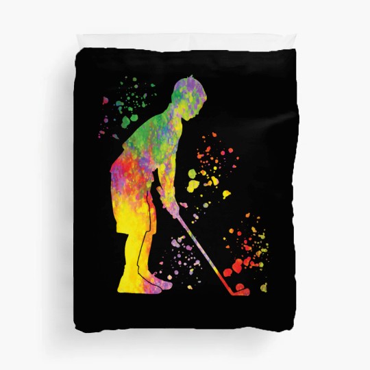 Golfer Colorsplash Kids Miniature Golf Duvet Covers