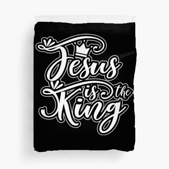 Jesus Is King Love Jesus Christian Christmas Duvet Covers