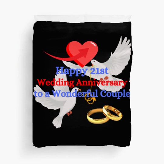 Wedding Anniversary 21st Duvet Covers