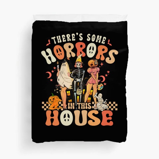 Halloween There's some horrors in this house Duvet Covers
