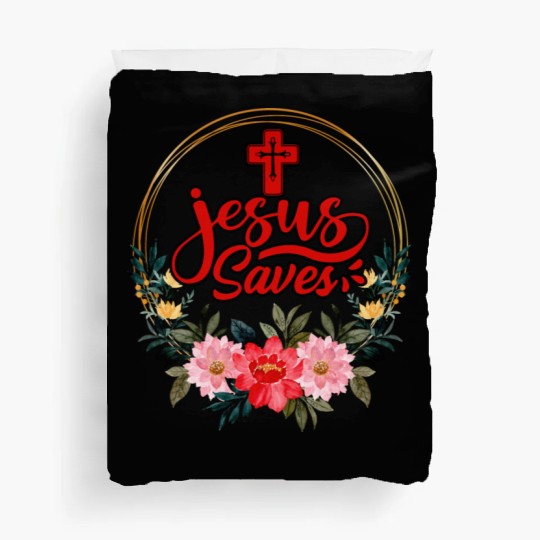 Jesus Saves Bible Text Love Jesus Christian Duvet Covers