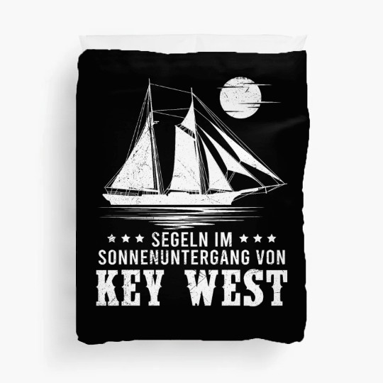 Florida SUNSET SAILING IN KEY-WEST Duvet Covers