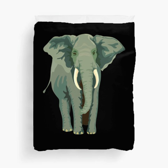 Elephant Face Funny Duvet Covers - Funny Animal Face Lover