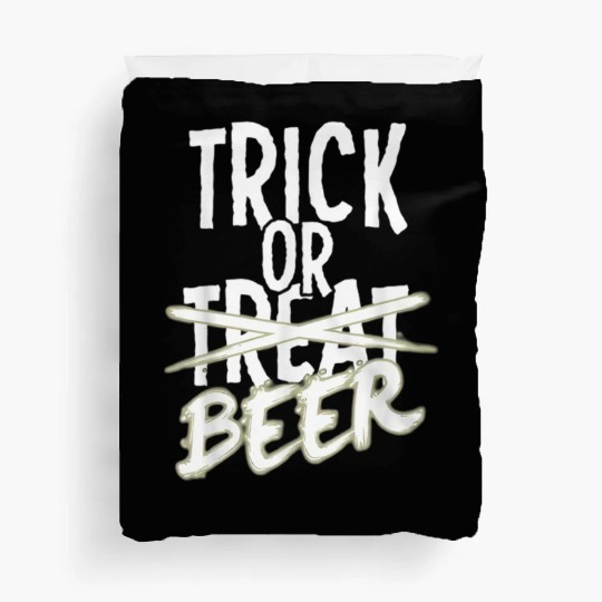 Beer Adult Trick Or Treat Mens Drinking Halloween Duvet Covers