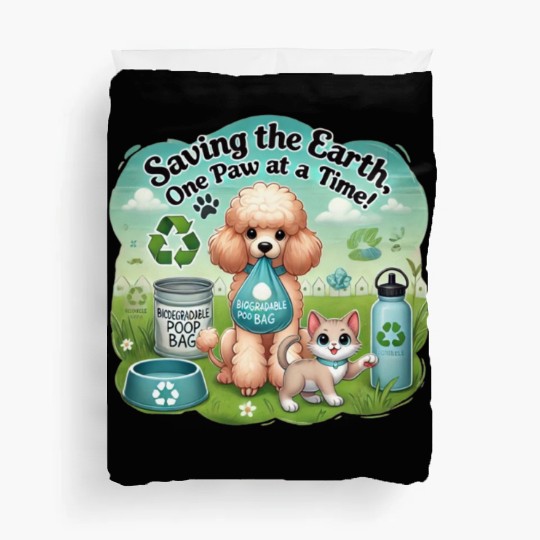 Eco-Friendly Pets Promoting Sustainability Togethe Duvet Covers