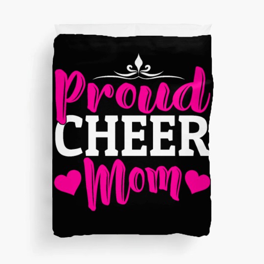 Proud Cheer Mom Cheerleading Mommy Mother's Day Duvet Covers