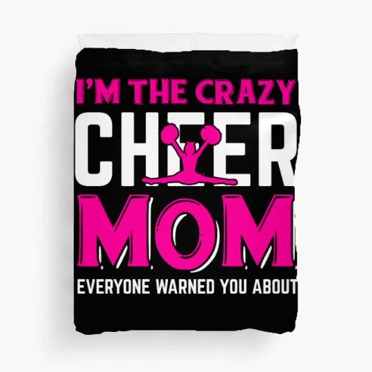 Crazy Cheer Mom Cheerleading Mommy Mother's Day Duvet Covers