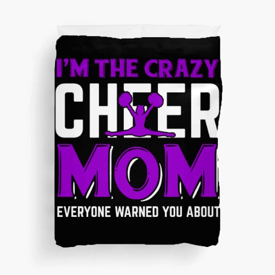 Crazy Cheer Mom Cheerleading Mommy Mother's Day Duvet Covers