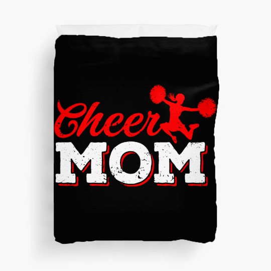 Cheer Mom Funny Cheerleading Mommy Mother's Day Duvet Covers