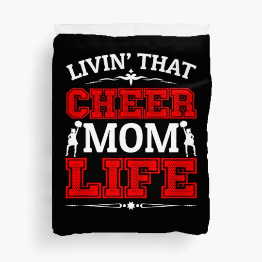 Living Cheer Mom Life Cheerleading Mother's Day Duvet Covers