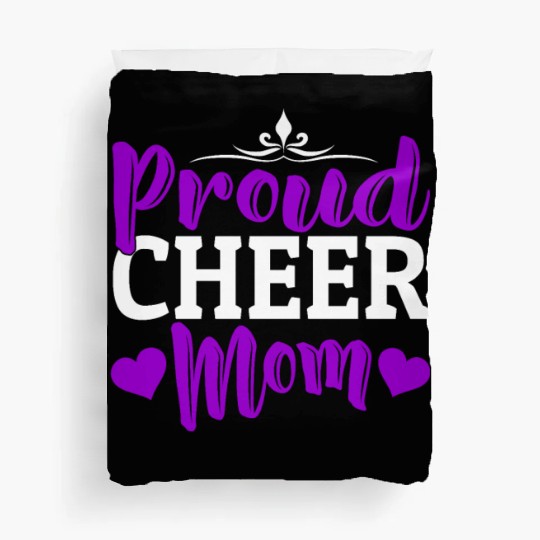 Proud Cheer Mom Cheerleading Mommy Mother's Day Duvet Covers