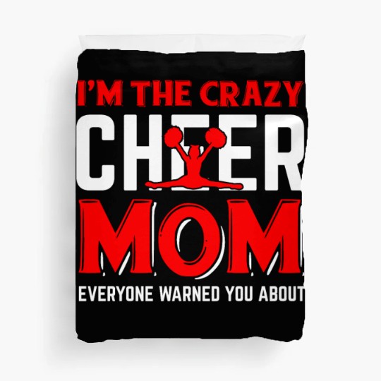 Crazy Cheer Mom Cheerleading Mommy Mother's Day Duvet Covers