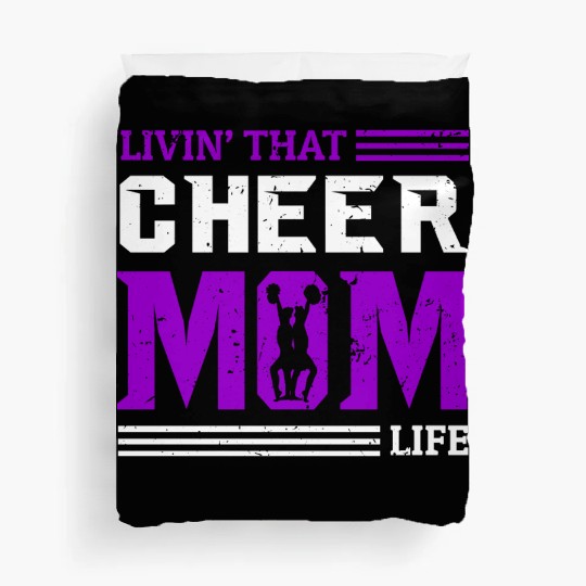 Living Cheer Mom Life Cheerleading Mother's Day Duvet Covers