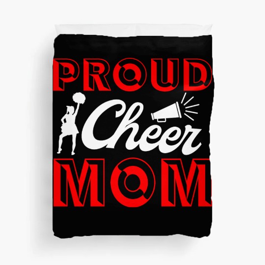 Proud Cheer Mom Cheerleading Mommy Mother's Day Duvet Covers