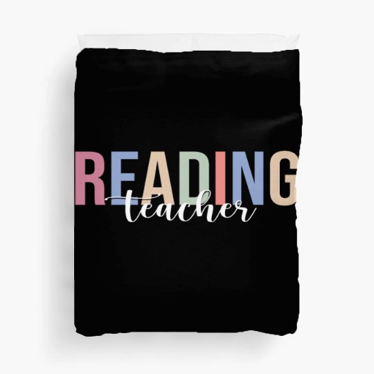 Reading Teacher Book Reading Read Duvet Covers