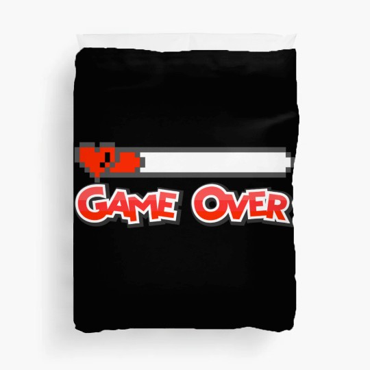 Game Over: Retro Pixel Style Duvet Covers