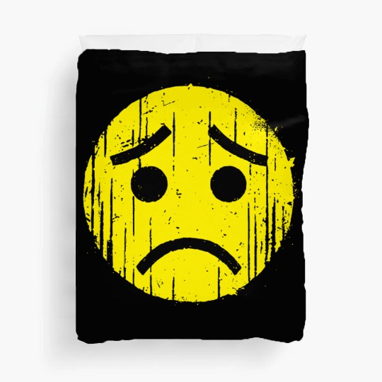 Depressed Emoticon Duvet Covers
