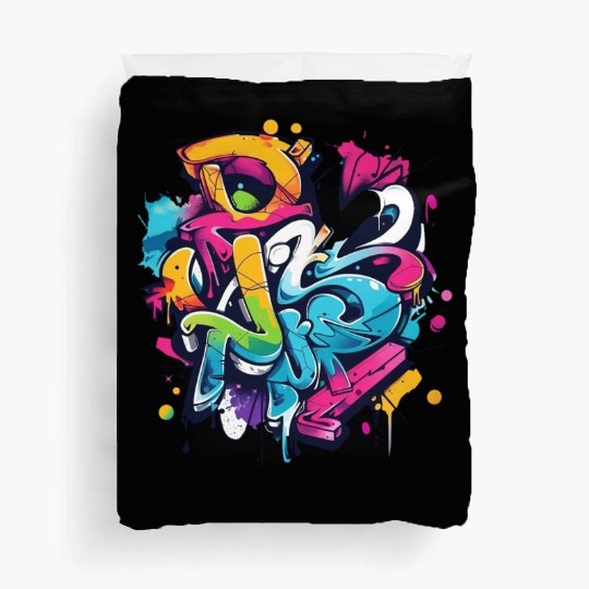cool winter graffiti Duvet Covers