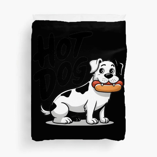 Hot dog - dog Duvet Covers