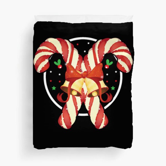 Candy Canes Christmas Matching Group Xmas Holiday Duvet Covers