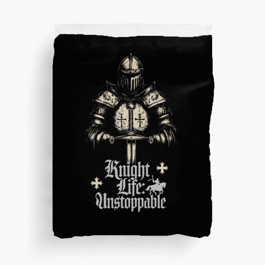 Teutonic Order Gothic Armor - Surreal Vector Art Duvet Covers