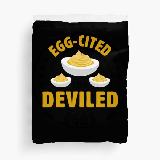 Funny Deviled Eggs Designs For Deviled Egg Lover Duvet Covers
