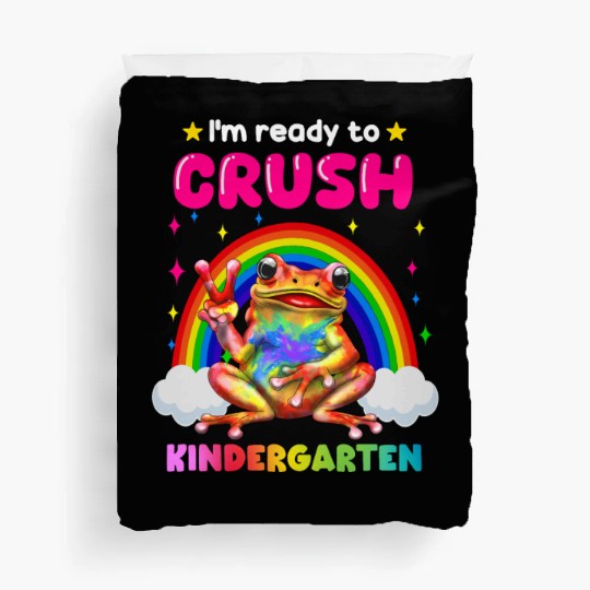 I'm Ready To Crush Kindergarten Frog Duvet Covers