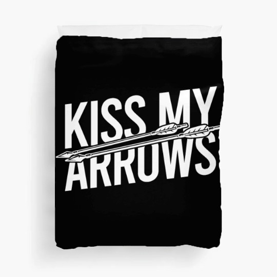 Archery Archer Kiss my arrows Duvet Covers