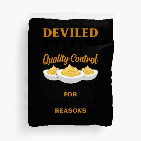 Funny Deviled Eggs Designs For Deviled Egg Lover Duvet Covers