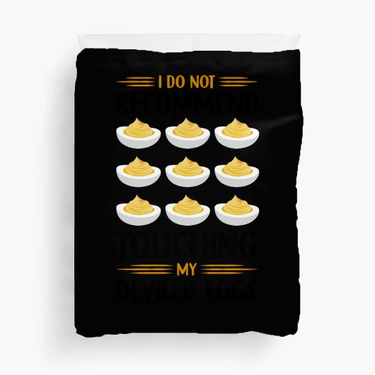 Funny Deviled Eggs Designs For Deviled Egg Lover Duvet Covers