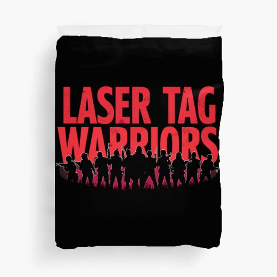 Laser Tag Champion Retro Gamer Night Out Team Duvet Covers
