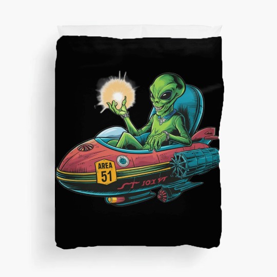 Alien in Area 51 Craft Duvet Covers