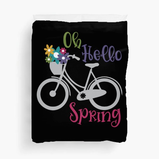 Oh Hello Spring Cycle Flower Season Duvet Covers