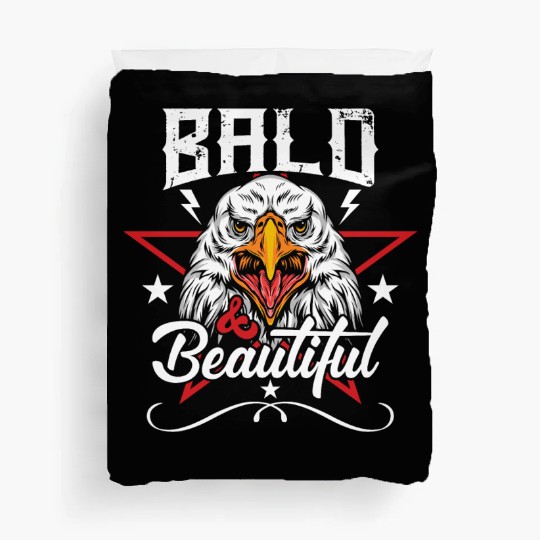 Bald & Beautiful American Eagle with Stars and Duvet Covers